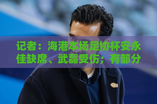 记者:海港本场足协杯安永佳缺席、武磊受伤;有部分梯队球员补充 记者:海港本场足协杯安永佳缺席、武磊受伤;有部分梯队球员补充