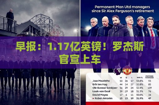 早报：1.17亿英镑！罗杰斯官宣上车