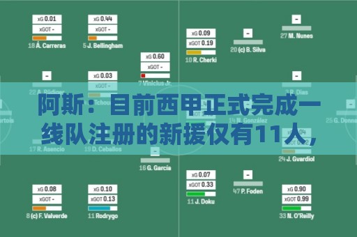 阿斯:目前西甲正式完成一线队注册的新援仅有11人,其中皇马3人 阿斯:目前西甲正式完成一线队注册的新援仅有11人,其中皇马3人