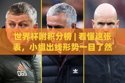 世界杯附积分榜 | 看懂这张表,小组出线形势一目了然【世界杯附积分榜】🌷最全手机信誉押球网水位精彩片段流畅代理1080P官网 世界杯附积分榜 | 看懂这张表,小组出线形势一目了然【世界杯附积分榜】🌷最全手机信誉押球网水位精彩片段流畅代理1080P官网