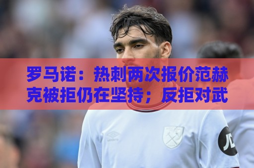罗马诺:热刺两次报价范赫克被拒仍在坚持;反拒对武什科维奇报价 罗马诺:热刺两次报价范赫克被拒仍在坚持;反拒对武什科维奇报价